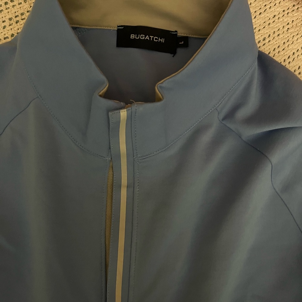 Bugatchi Light Blue Quarter-Zip Jacket - image 2